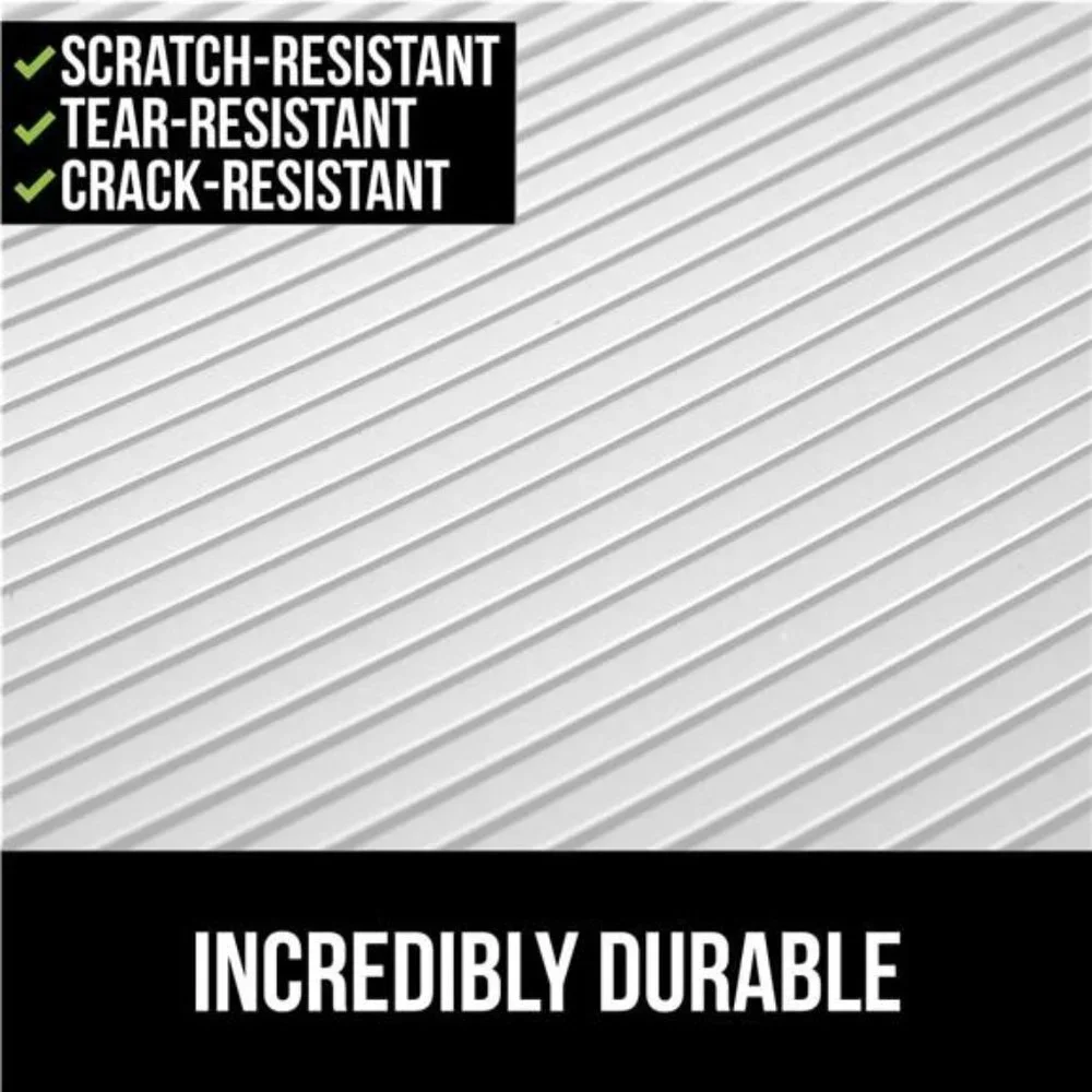 Gorilla Grip Non Adhesive, Waterproof, Durable Ribbed Drawer Liner 12x20, Clear